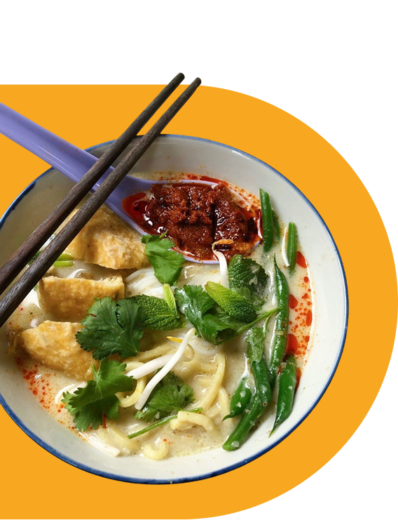 Hot Bowl White Curry Mee